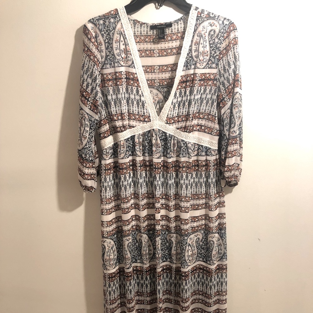 size large forever 21 maxi dress